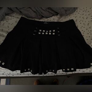 HOT TOPIC™️ Black Skirt with Silver Studs